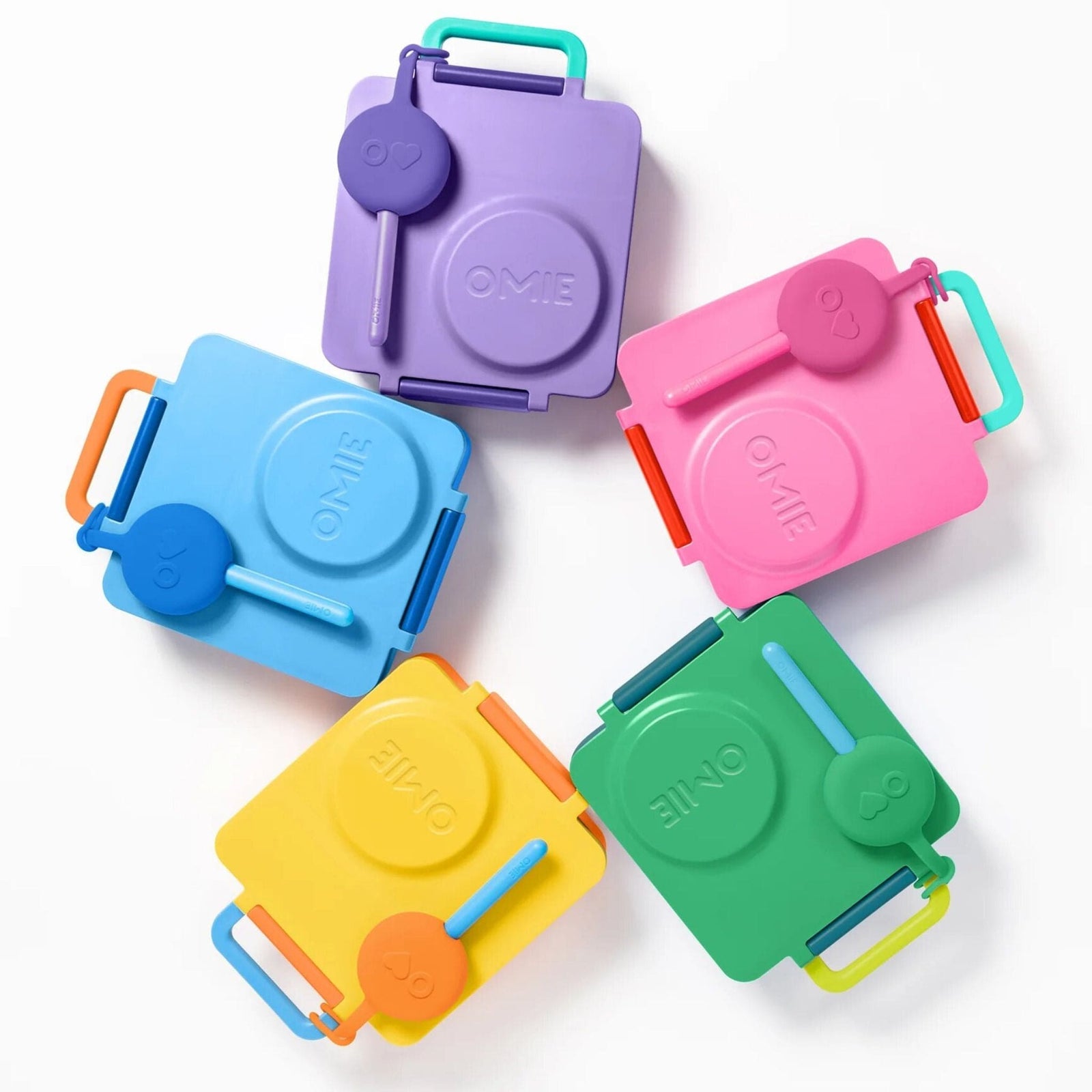 OmiePod Utensil Set | Lunchbox Cutlery with Carry Case