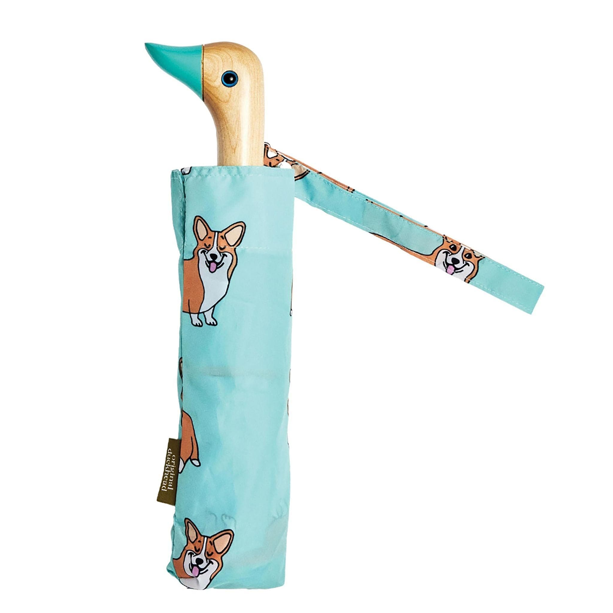 Original Duckhead Corgi Blue Eco-friendly Compact Duck Umbrella