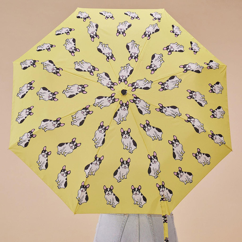 Original Duckhead French Bulldog Yellow Eco-friendly Compact Duck Umbrella