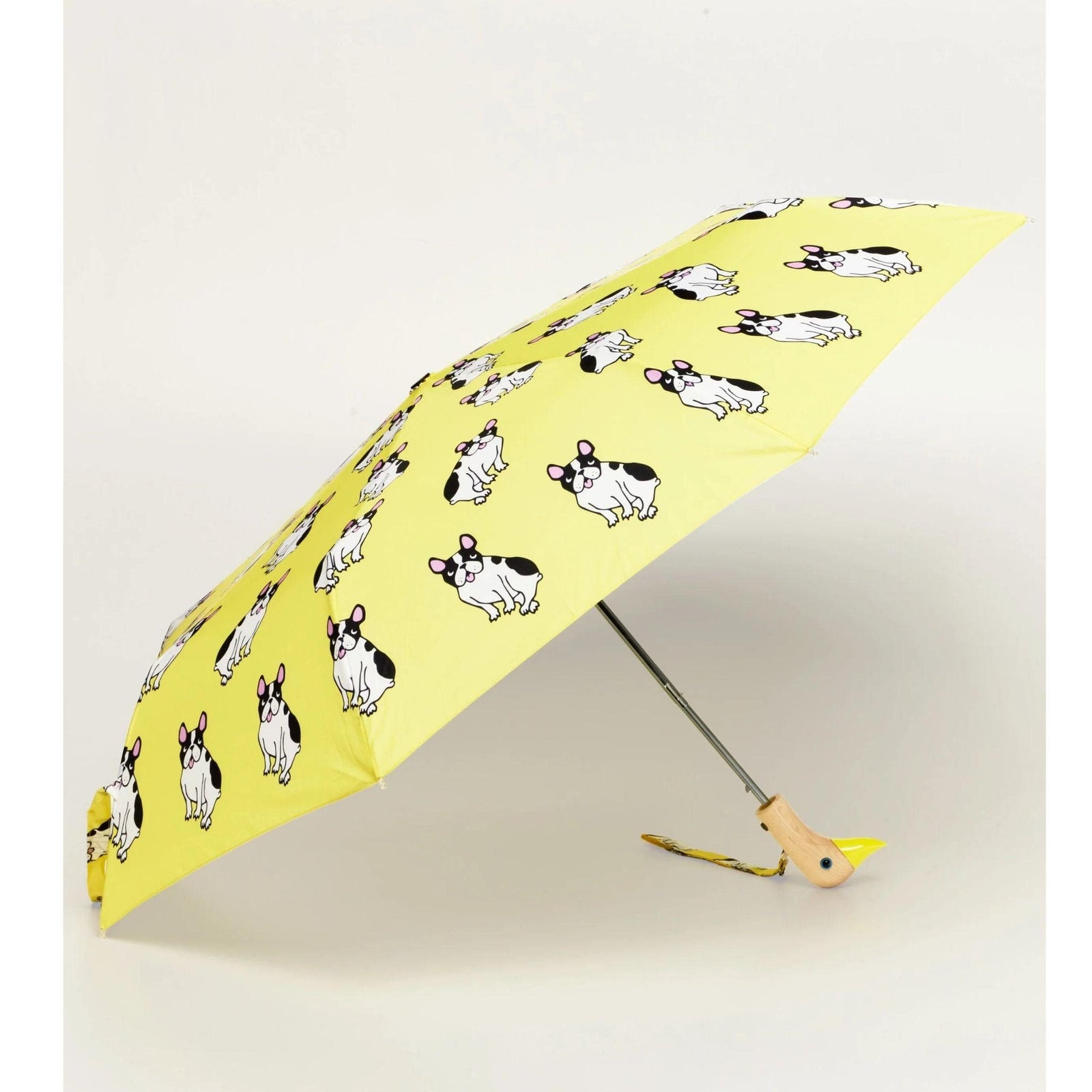 Original Duckhead Coucou Suzette French Bulldog Yellow Compact Duck Umbrella