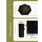 Original Duckhead Mini Black Ultra Eco-Friendly Compact Umbrella