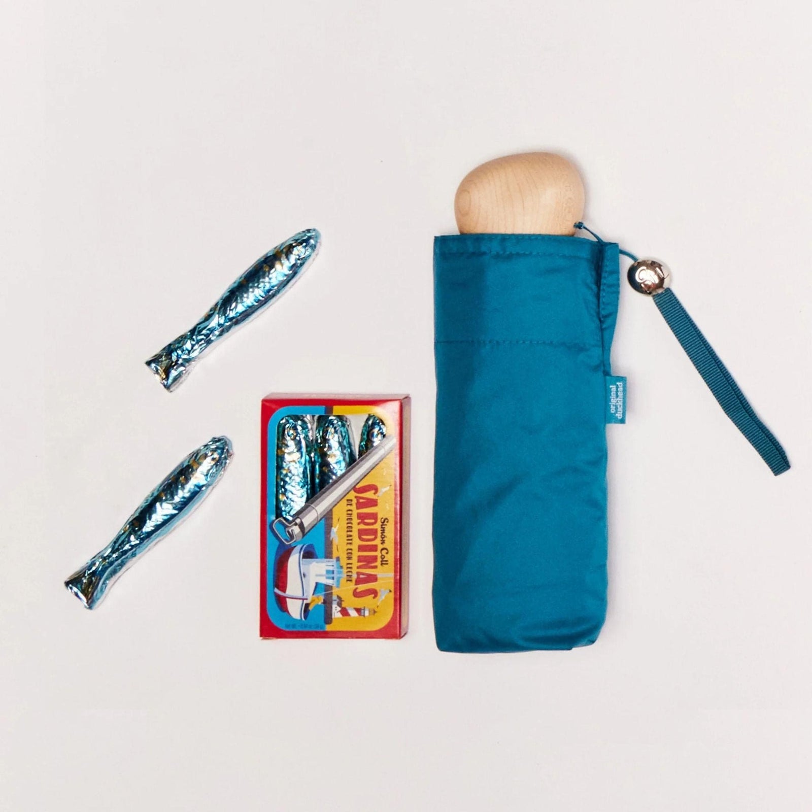 Original Duckhead Teal Ultra Compact Mini Umbrella