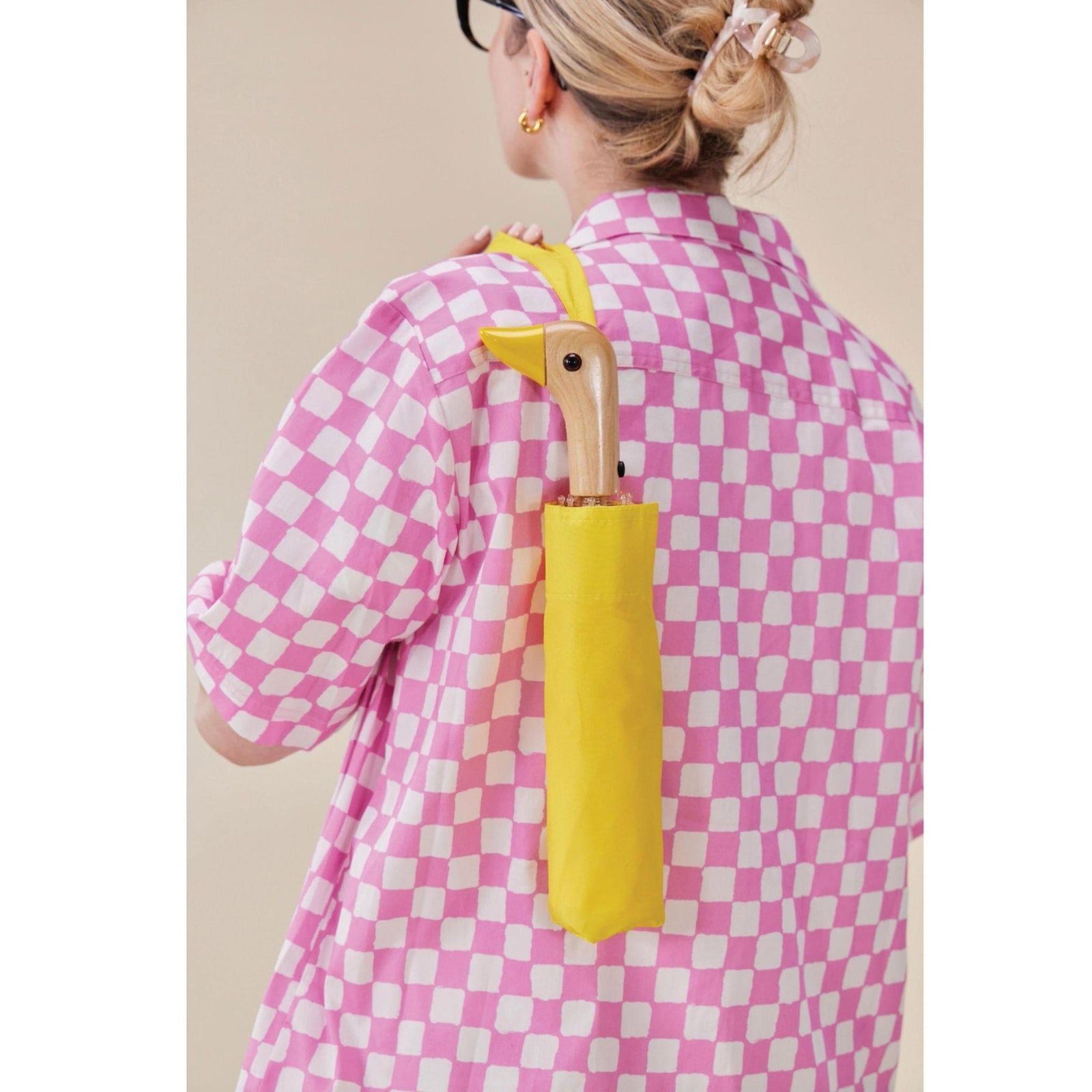 Original Duckhead Yellow Compact Duck Umbrella