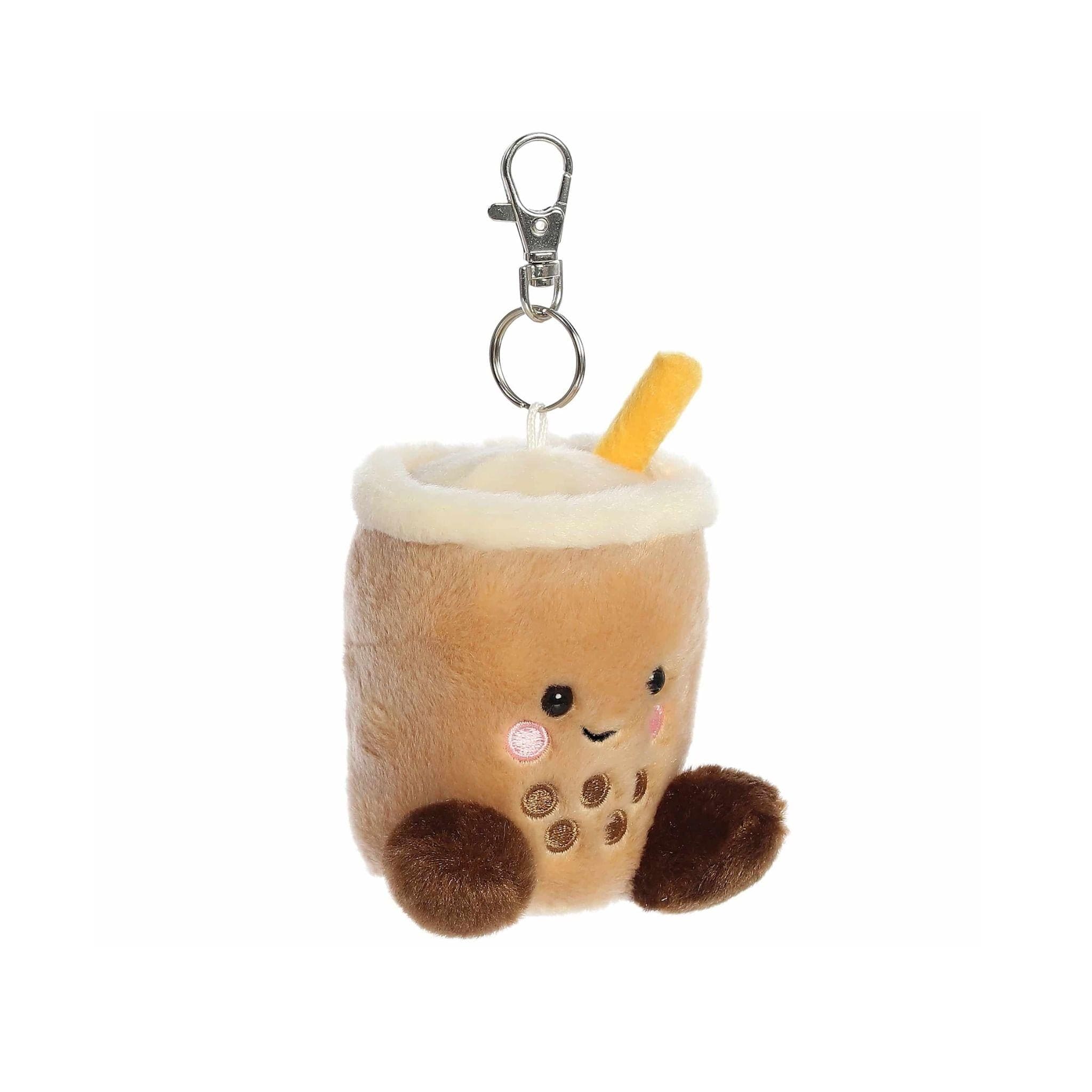 Palm Pals Milky Tea Boba 10cm Clip-On