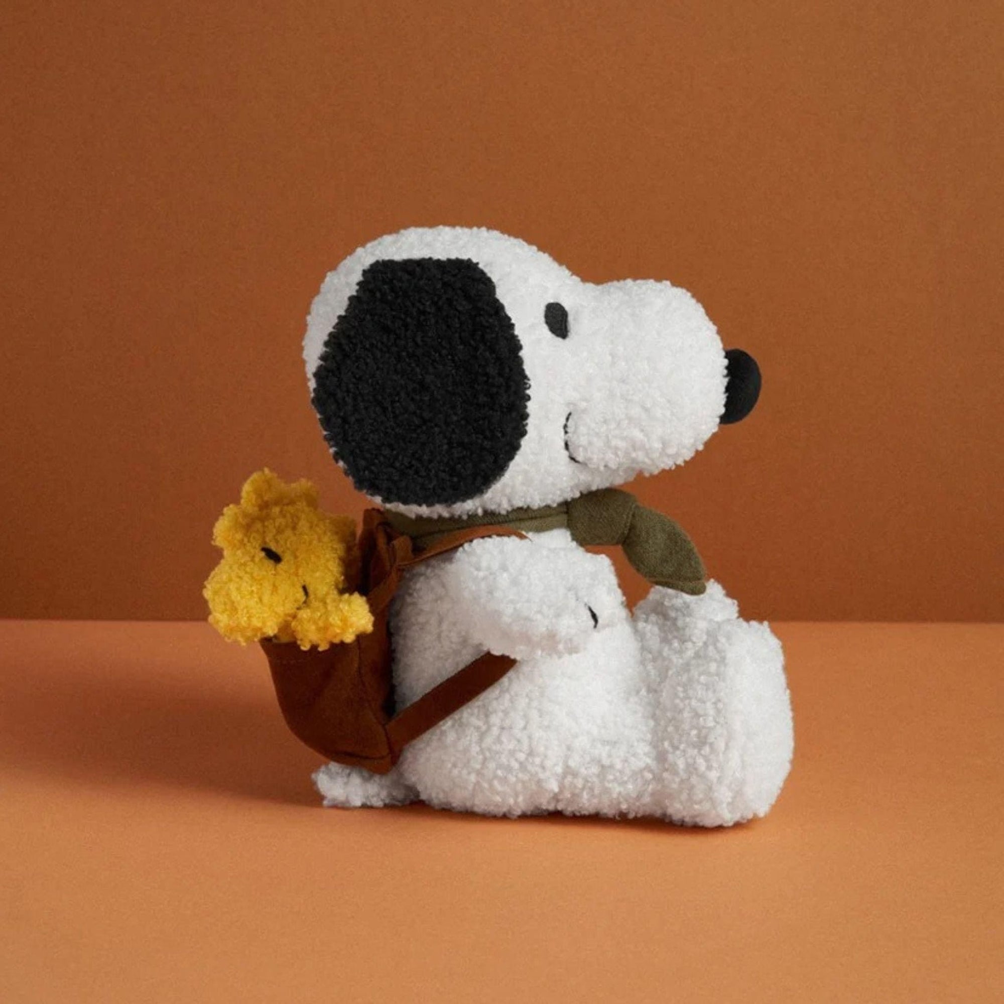 Peanuts Snoopy with Woodstock in Backpack 20cm