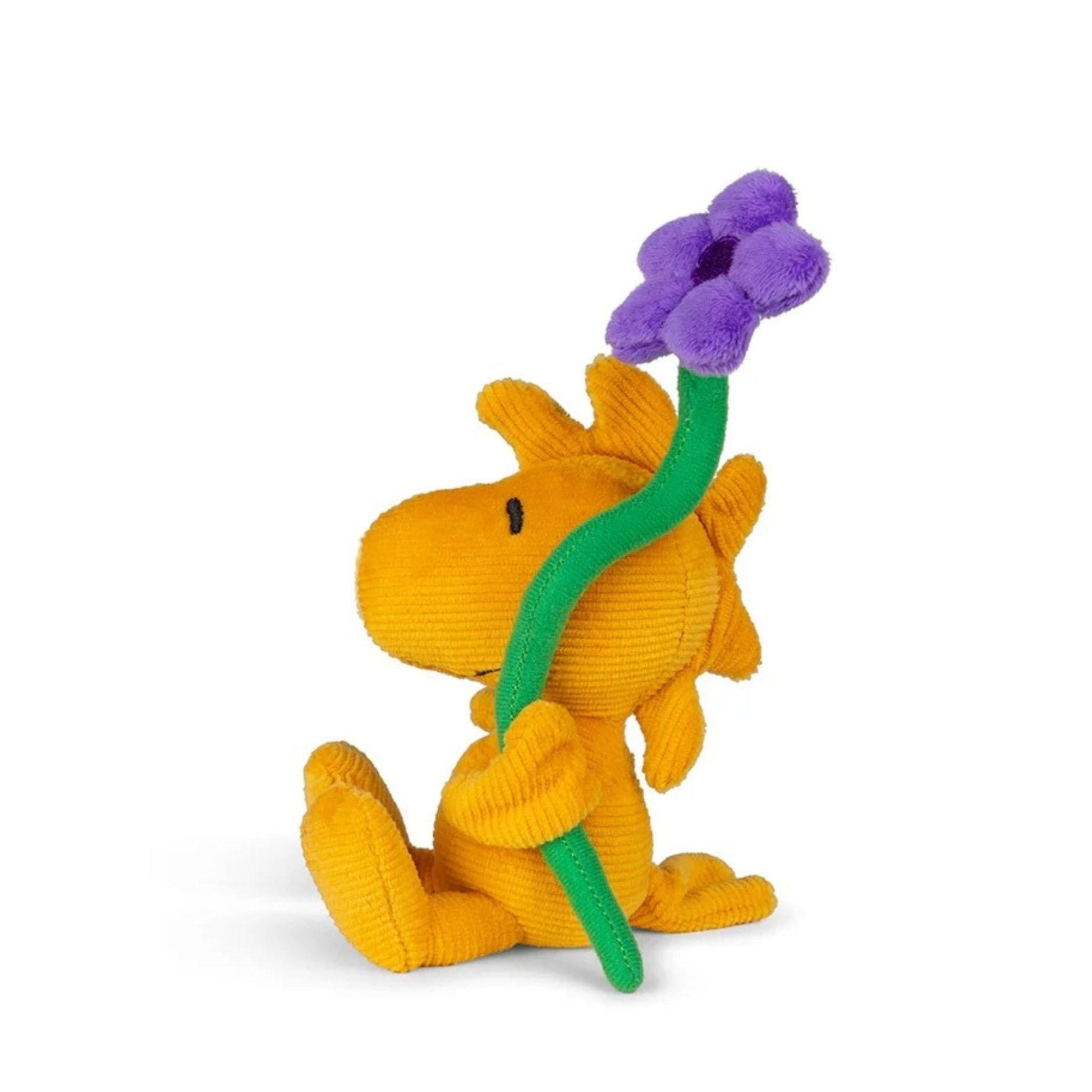 Peanuts Woodstock Mini Corduroy Plush with Flower 12cm