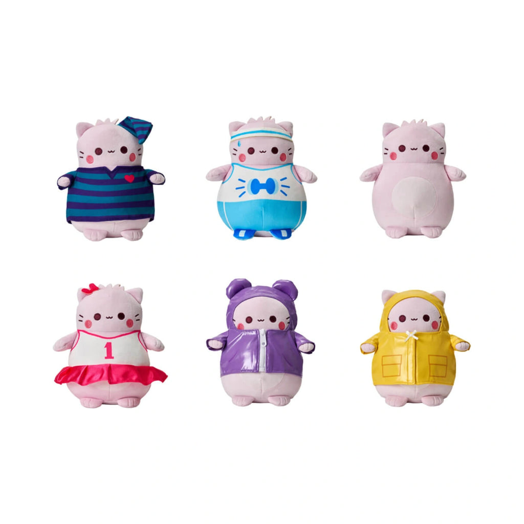 Pembe the Pink Cat Outfitted Soft Toy Collection 18cm