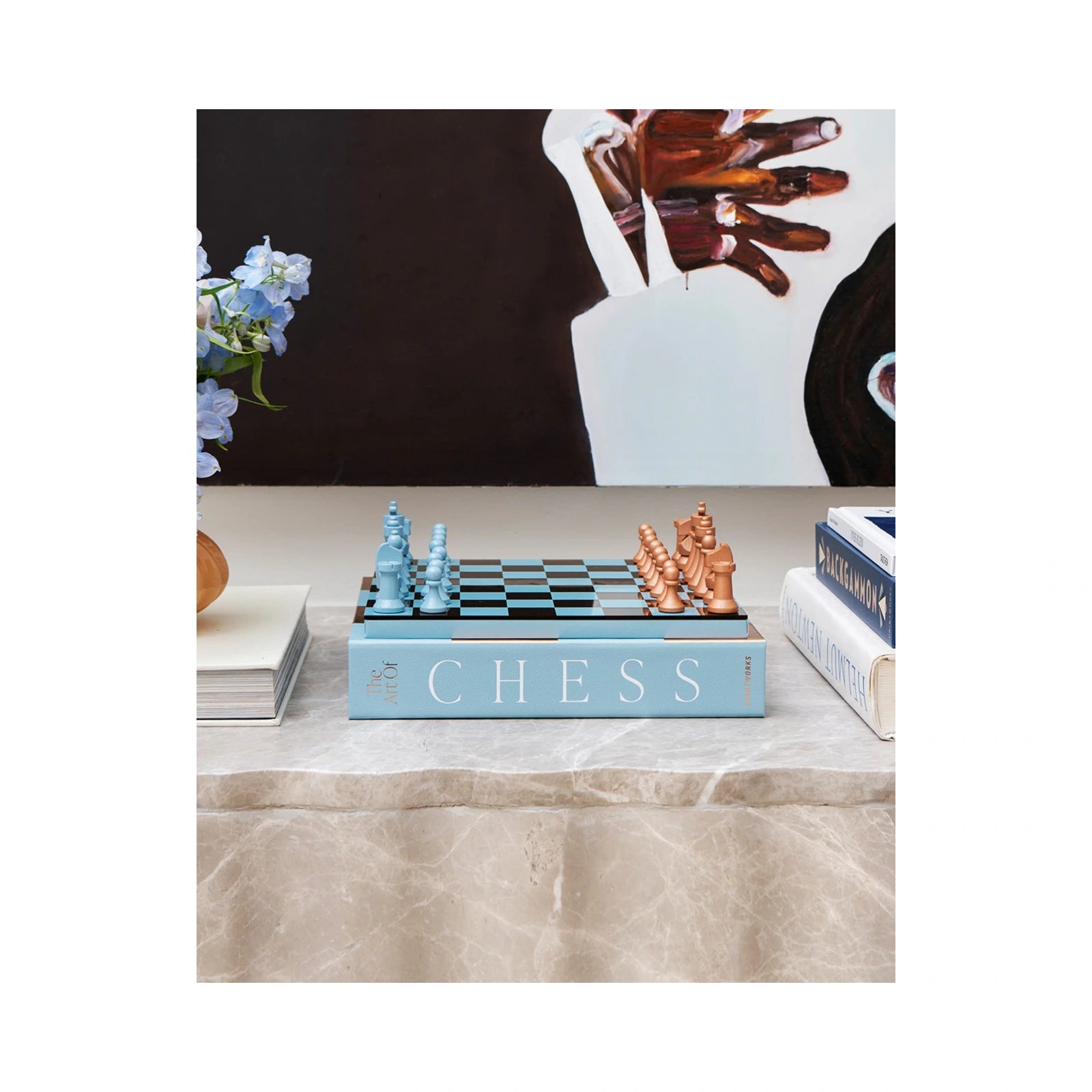 Printworks Chess Mirror Blue Classic Game