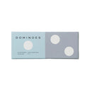 Image of PRINTWORKS Play Domino in blue featuring dominoes-game-set minimalist-design