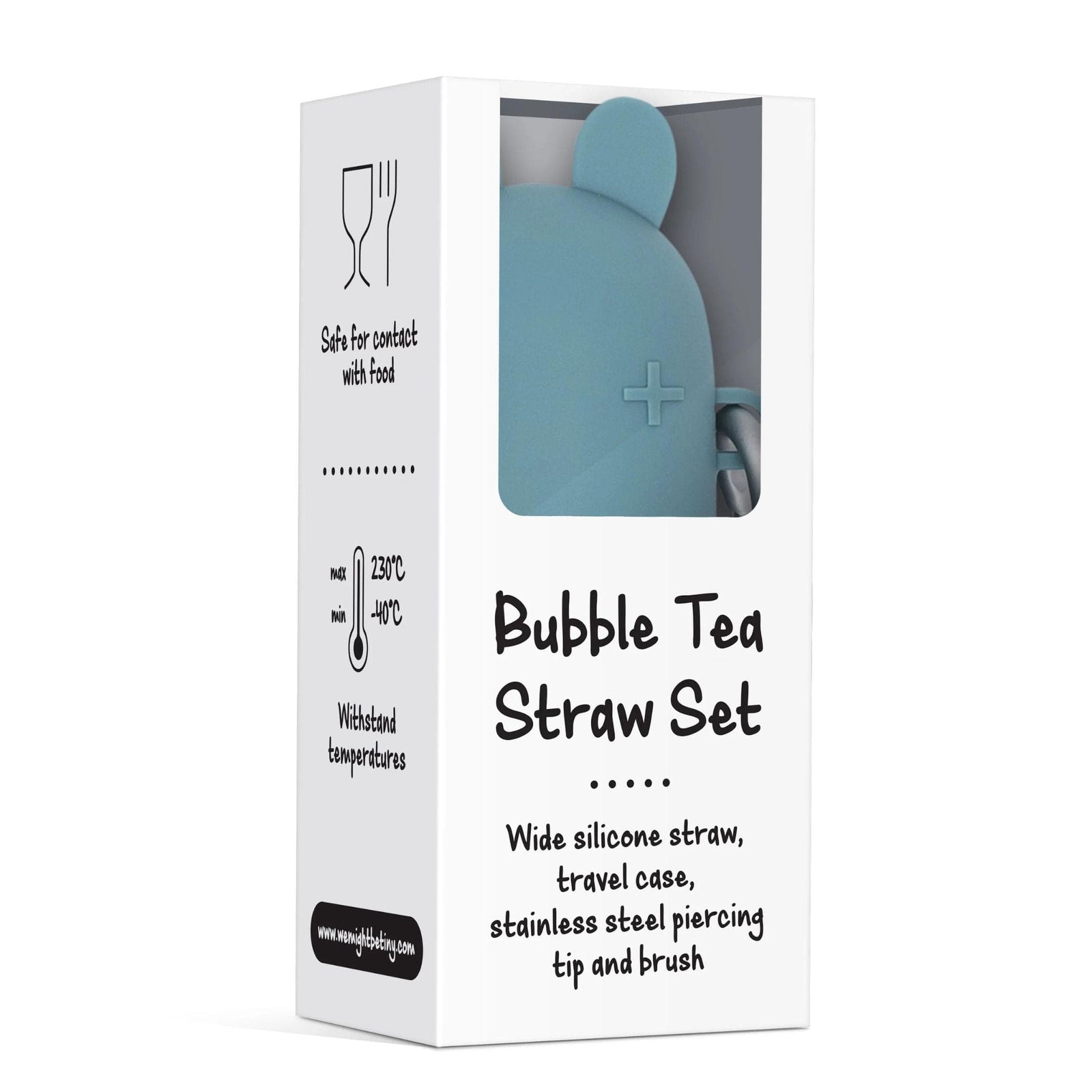 We Might Be Tiny Bubble Tea Silicone Straw Set + Keepie