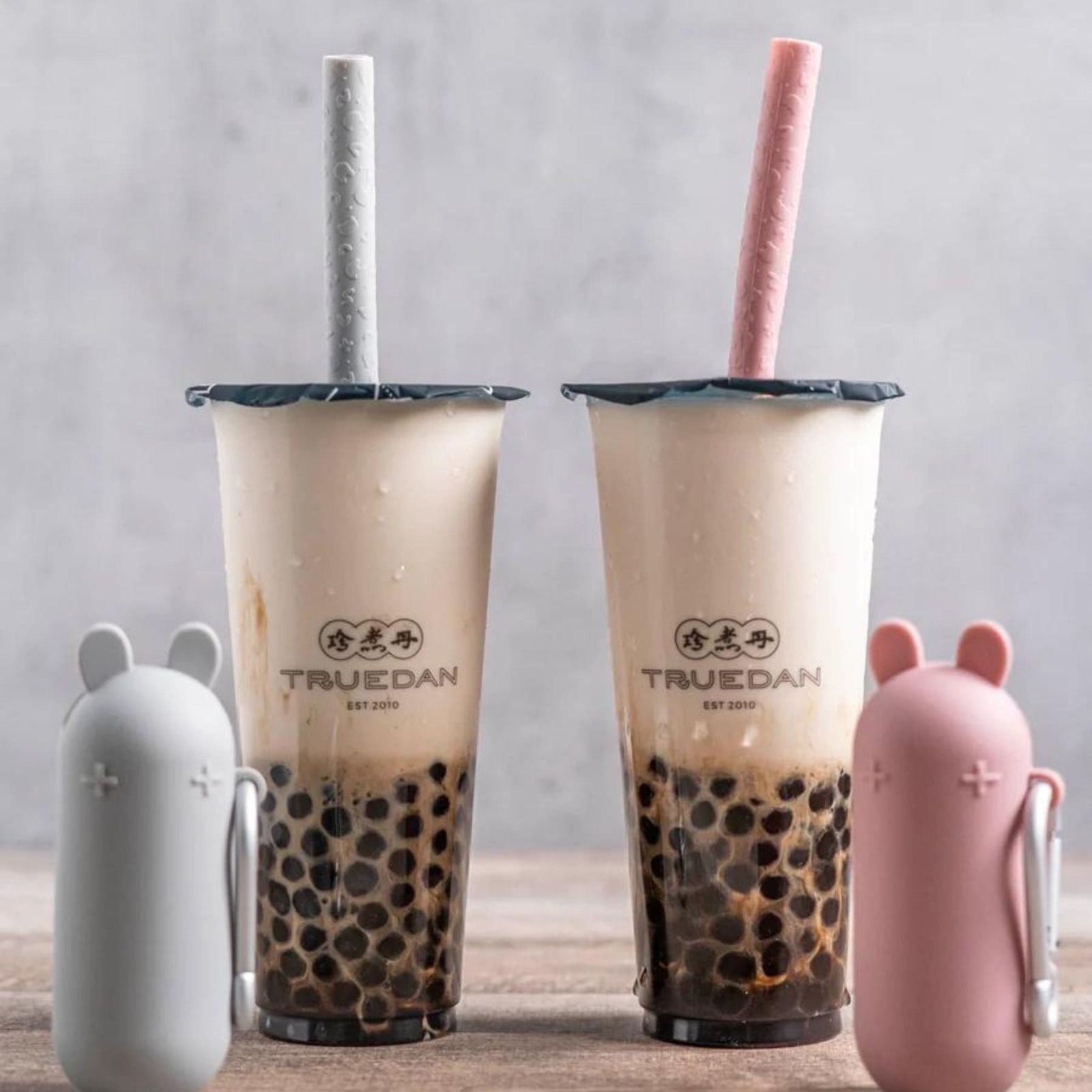 We Might Be Tiny Bubble Tea Silicone Straw Set + Keepie