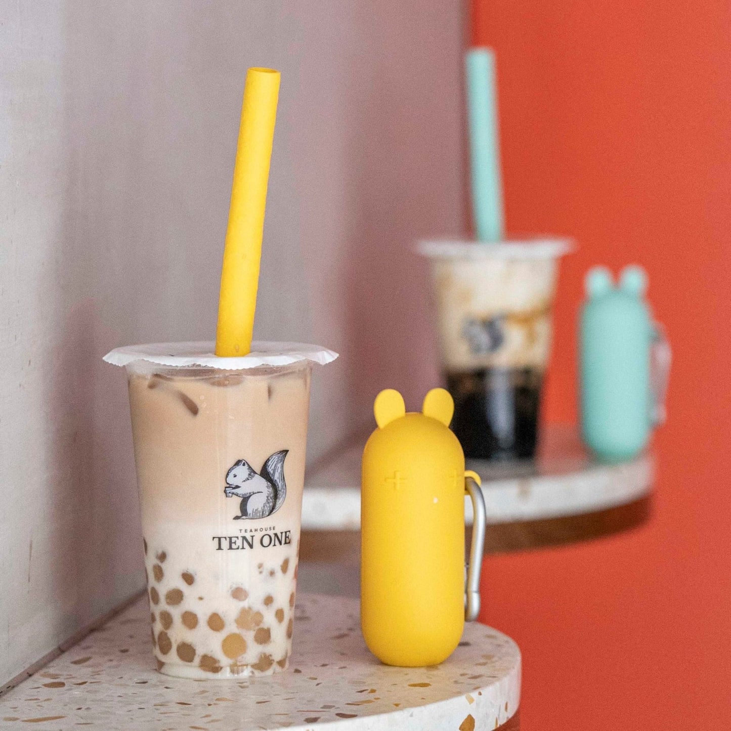 We Might Be Tiny Bubble Tea Silicone Straw Set + Keepie