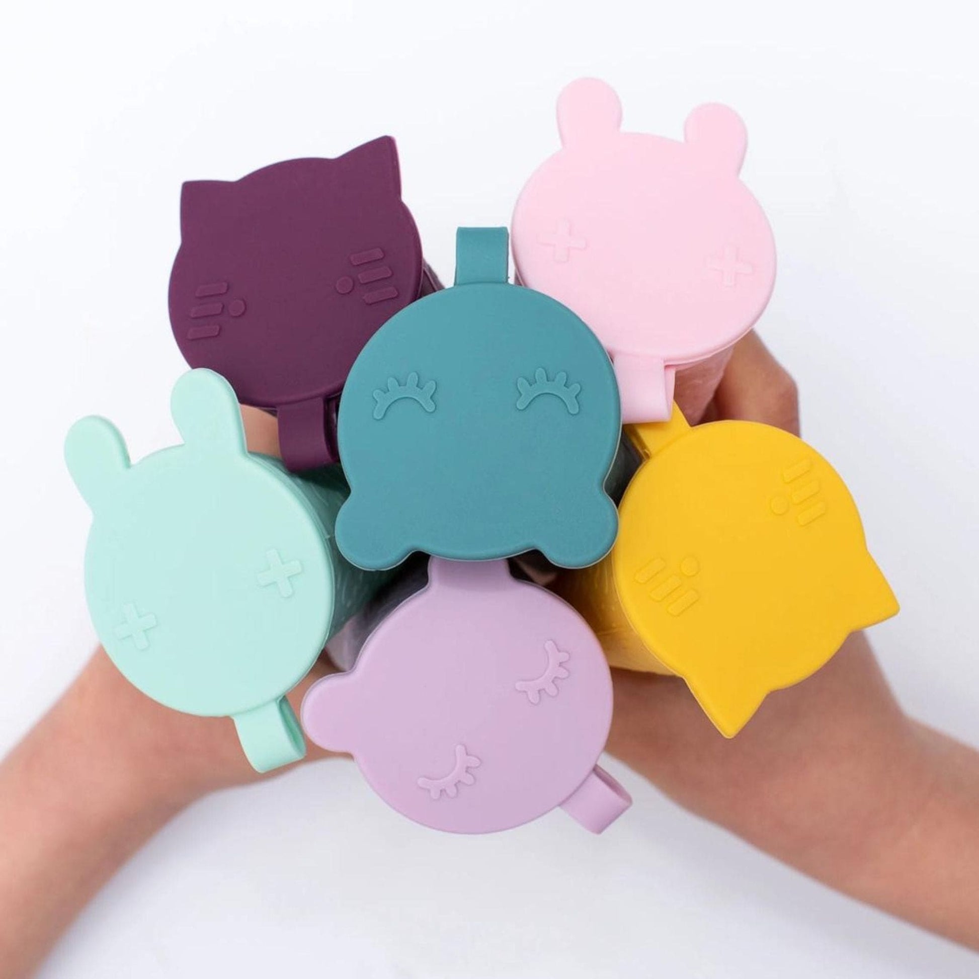 We Might Be Tiny Tubies Silicone Push-Up Ice Block Moulds - Pastel Set of 6