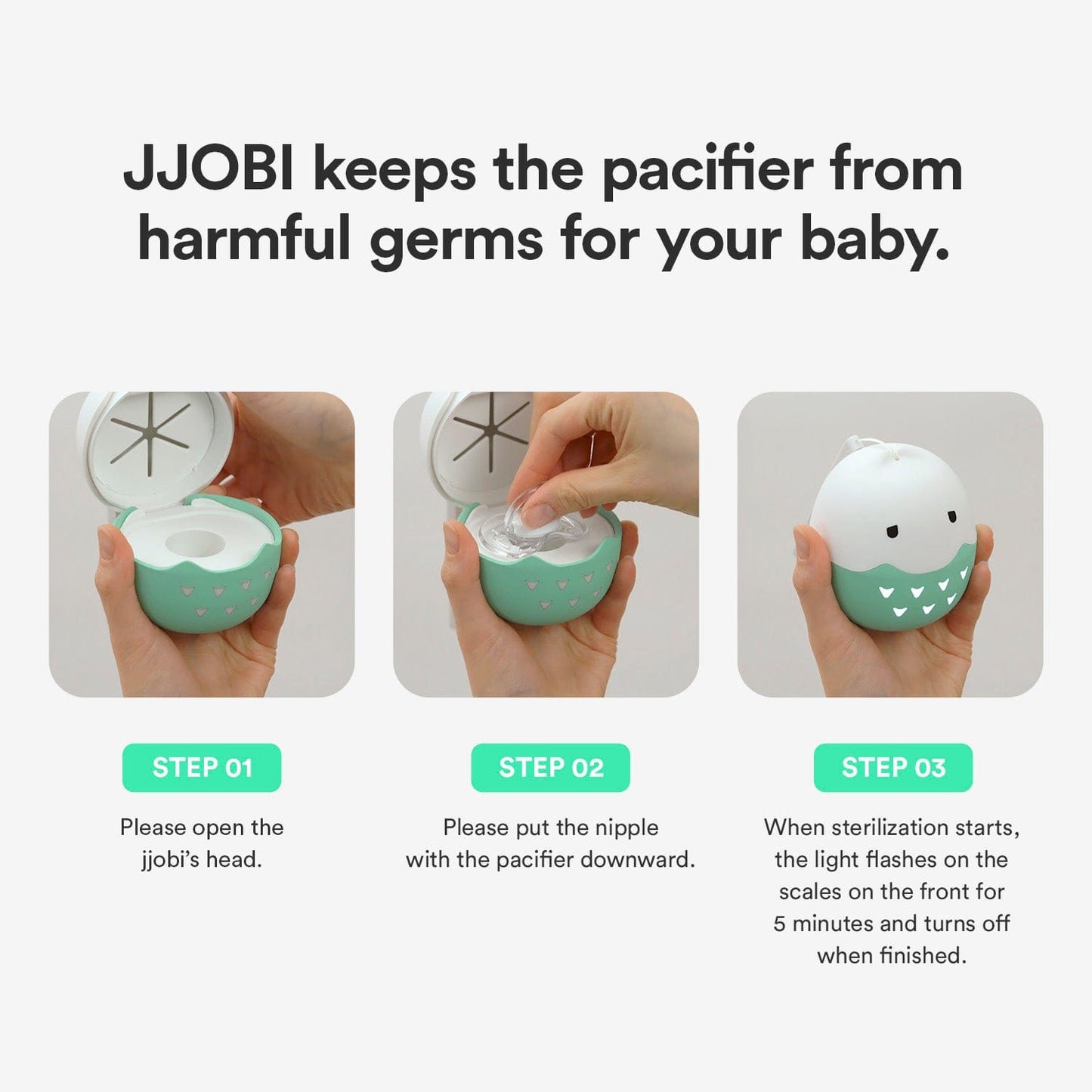 JJOBI Portable UV LED Dummy Steriliser JJOBI Portable UV LED Dummy Steriliser 