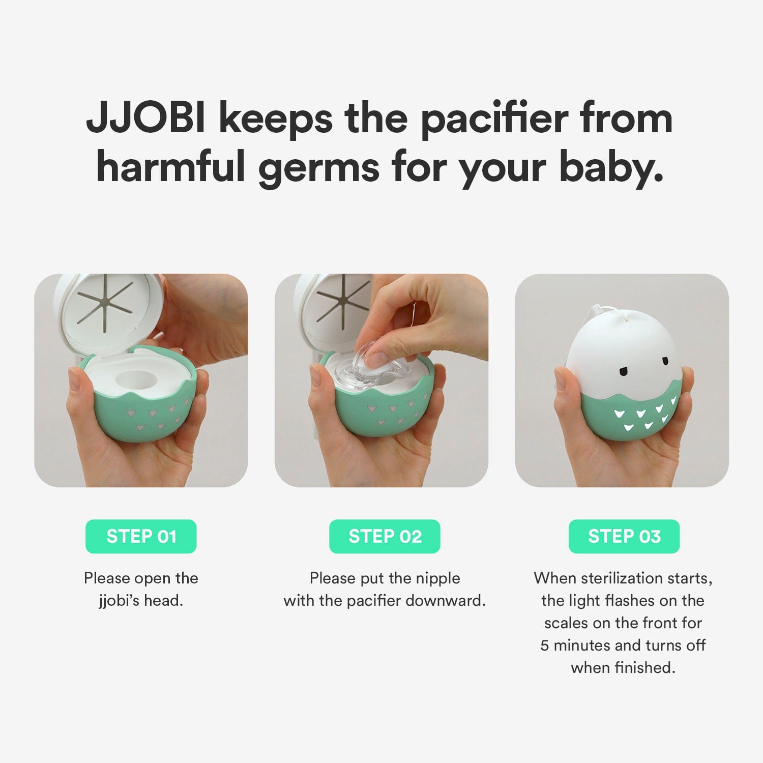 JJOBI Portable UV LED Dummy Steriliser JJOBI Portable UV LED Dummy Steriliser 