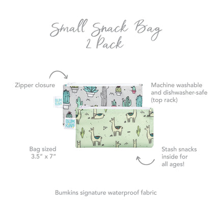 Bumkins Reusable Small Snack Bag, Set of 2 Bumkins Reusable Small Snack Bag, Set of 2 