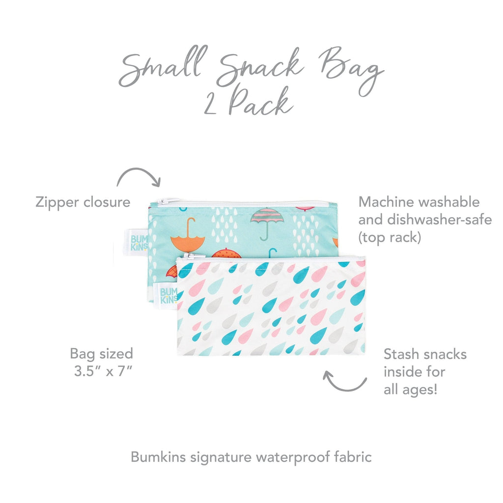Bumkins Reusable Small Snack Bag, Set of 2 Bumkins Reusable Small Snack Bag, Set of 2 