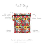 Bumkins Wet Bag - DC Comics Wonder Woman Bumkins Wet Bag - DC Comics Wonder Woman 