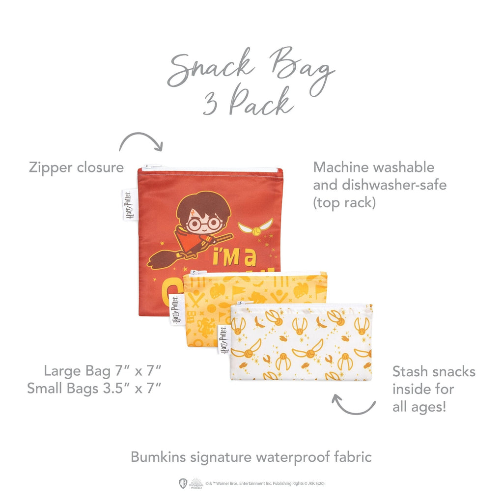 Bumkins Harry Potter™ Reusable Snack Bag - 3 Pack Bumkins Harry Potter™ Reusable Snack Bag - 3 Pack 