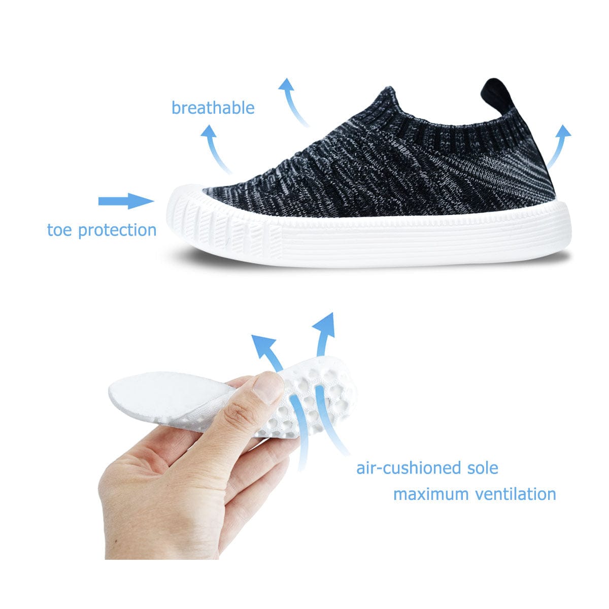 Jan & Jul Xplorer Knit Me-Put-On Sneaker Shoe Jan & Jul Xplorer Knit Me-Put-On Sneaker Shoe 