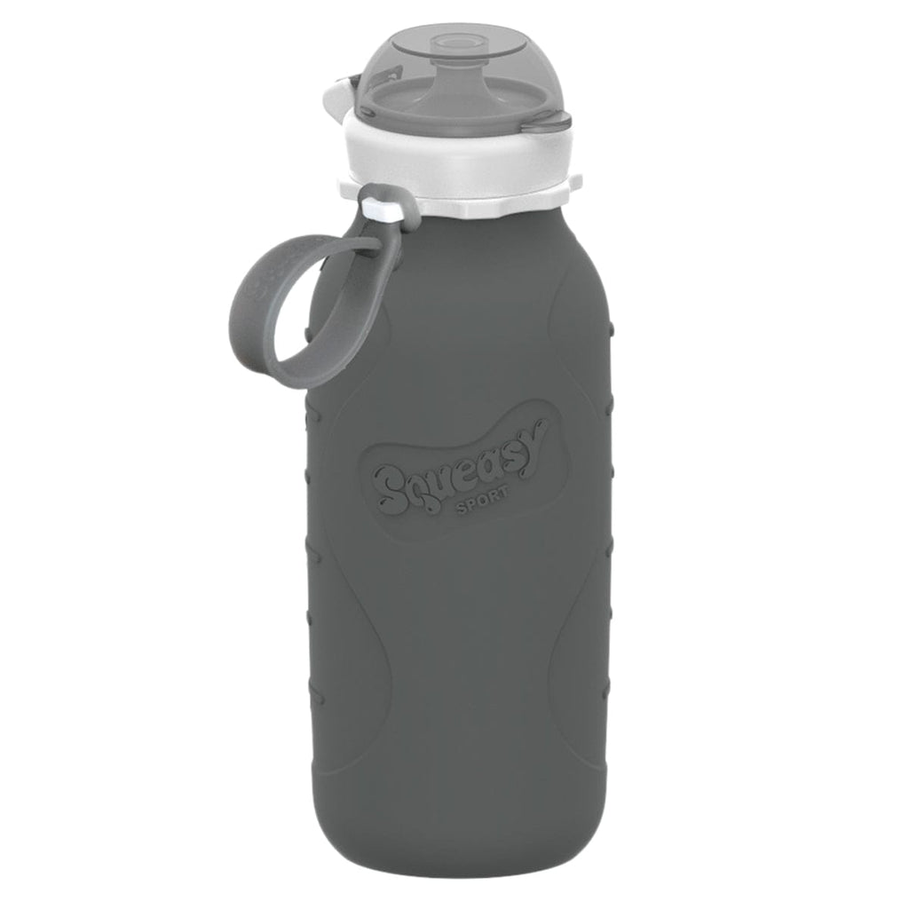 Squeasy Sport Silicone Reusable Collapsible Bottle 480ml Grey 