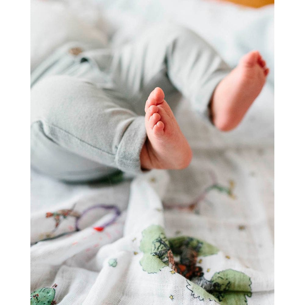 Little Unicorn Cotton Muslin Swaddle Blanket - The Little Prince Little Unicorn Cotton Muslin Swaddle Blanket - The Little Prince 