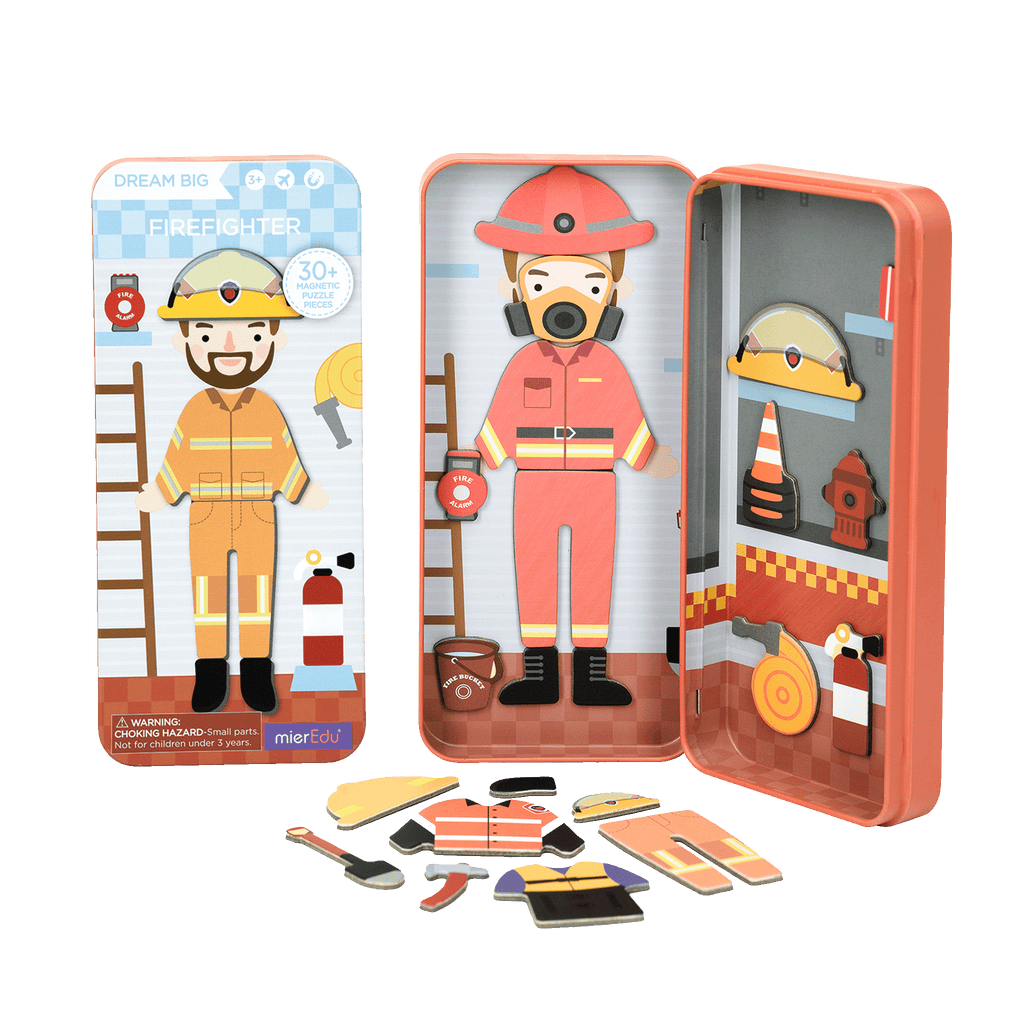 mierEdu Dream Big Firefighter Magnetic Puzzle Box mierEdu Dream Big Firefighter Magnetic Puzzle Box 