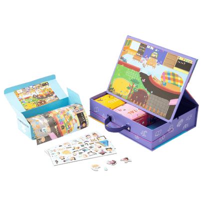 mierEdu My Community Magnetic Puzzle Play Kit mierEdu My Community Magnetic Puzzle Play Kit 