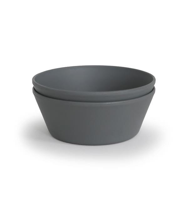 Mushie Round Bowl, Set of 2 (Smoke) Mushie Round Bowl, Set of 2 (Smoke) 