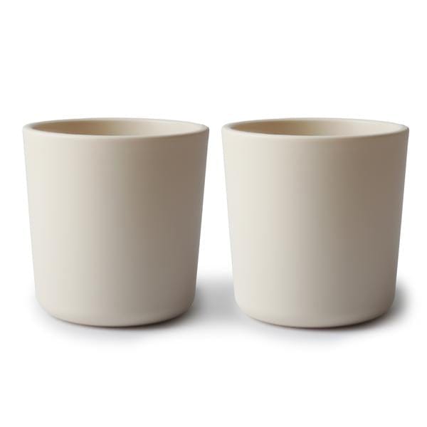 Mushie Dinnerware Cups, Set of 2 (Ivory) Mushie Dinnerware Cups, Set of 2 (Ivory) 