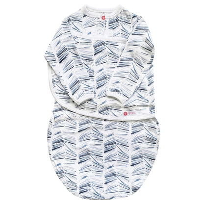 embé Starter 2-Way Long Sleeve Swaddle Sack (0-4mos) Angle Stripe EB-SWA-LONG-S-0-4M-ANG-S