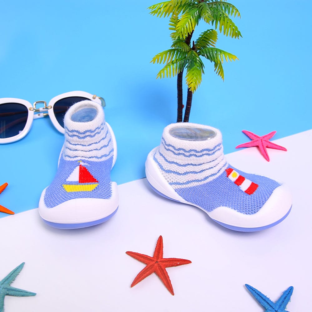 Komuello Mini Boat Baby Rubber Sole Sock Shoes Komuello Mini Boat Baby Rubber Sole Sock Shoes 