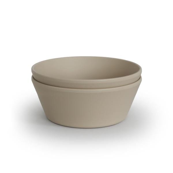 Mushie Round Bowl, Set of 2 (Vanilla) Mushie Round Bowl, Set of 2 (Vanilla) 