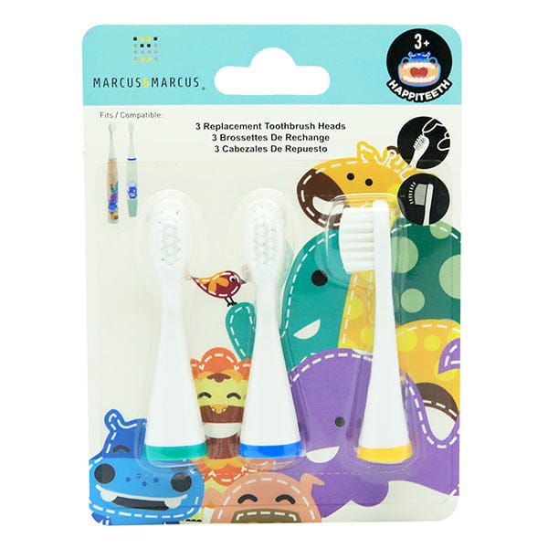 Marcus & Marcus Replacement Toothbrush Heads (Green / Blue / Yellow) Marcus & Marcus Replacement Toothbrush Heads (Green / Blue / Yellow) 