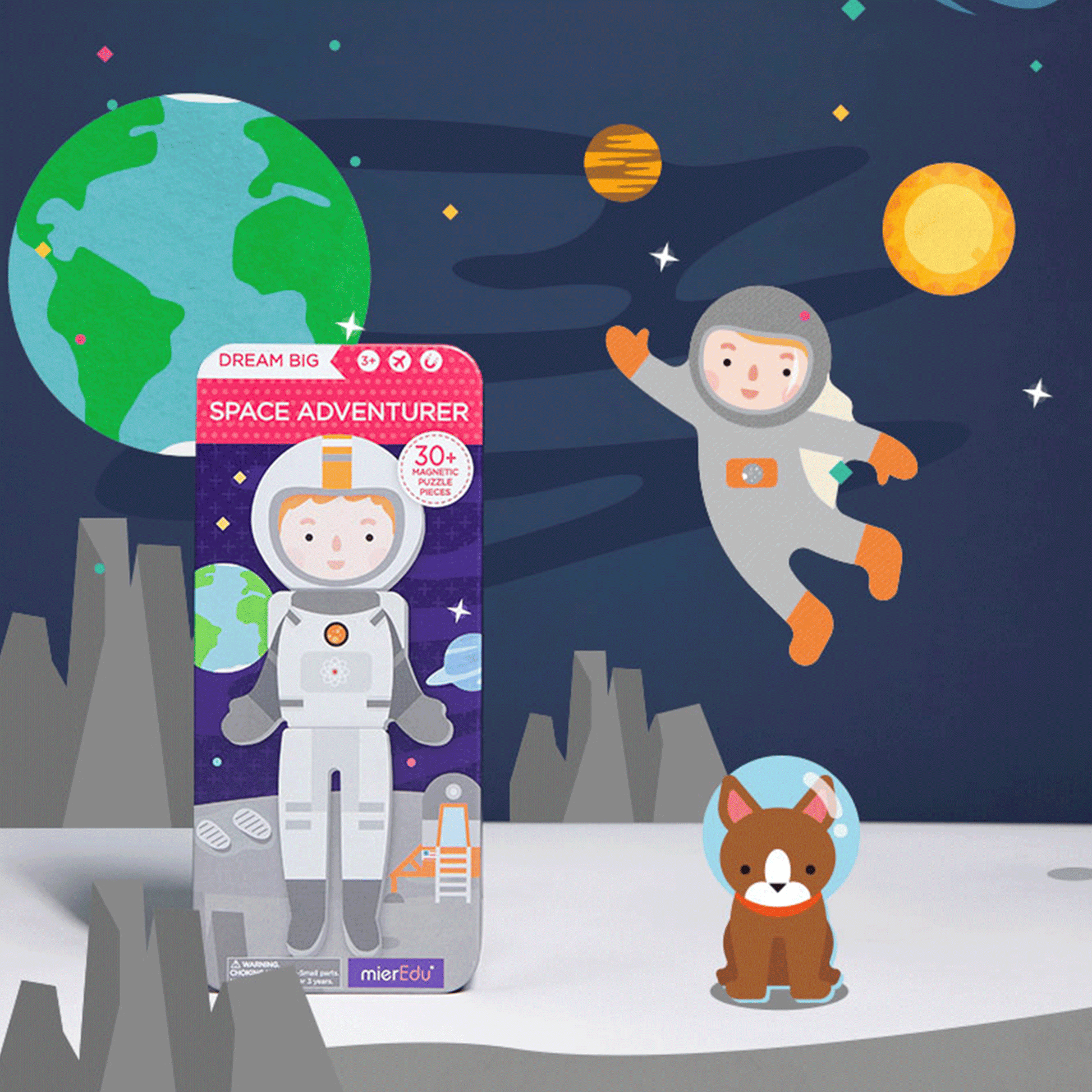 mierEdu Dream Big Space Adventurers Magnetic Puzzle Box mierEdu Dream Big Space Adventurers Magnetic Puzzle Box 