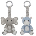 Living Textiles Elephant & Hippo Stroller Toys Living Textiles Elephant & Hippo Stroller Toys 