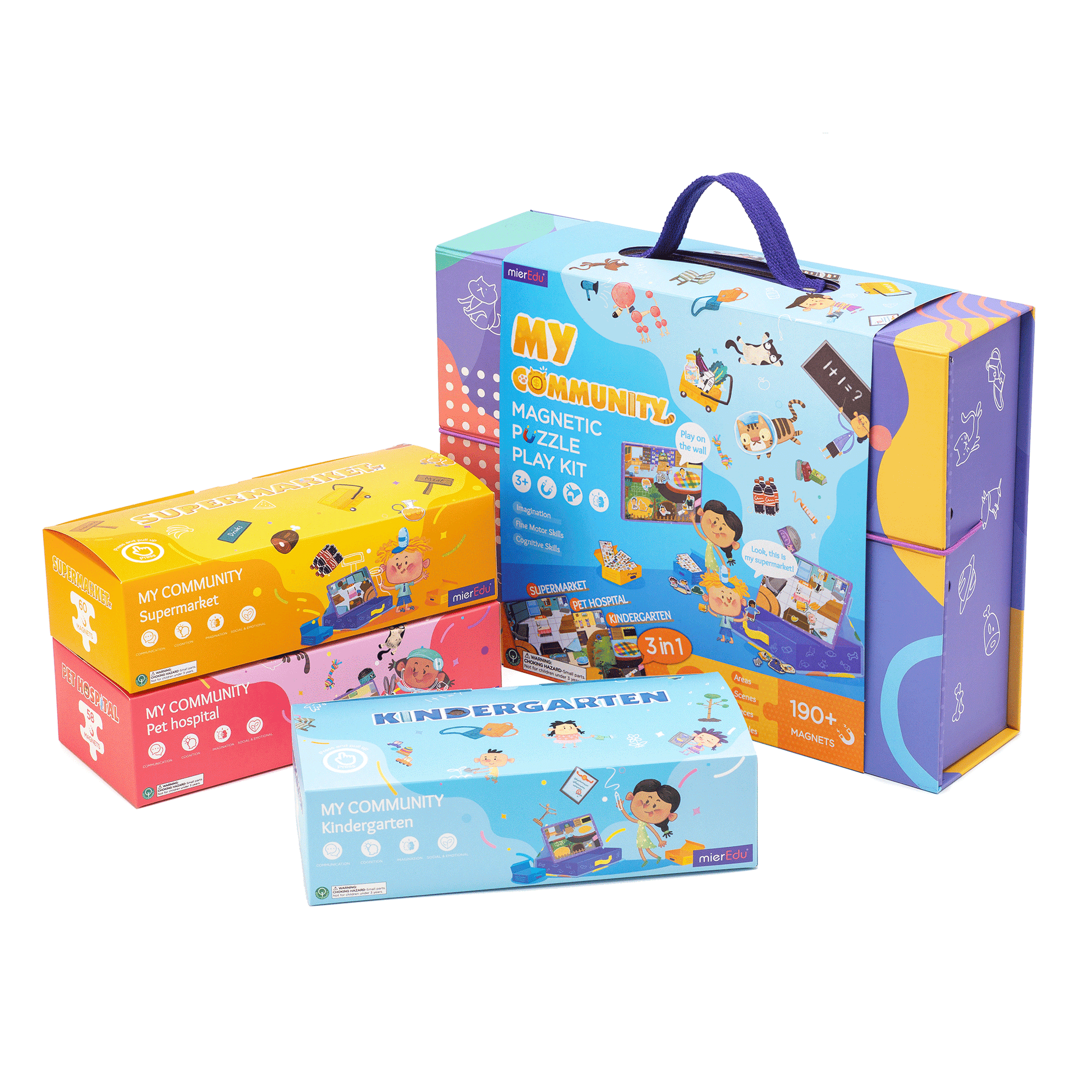 mierEdu My Community Magnetic Puzzle Play Kit mierEdu My Community Magnetic Puzzle Play Kit 