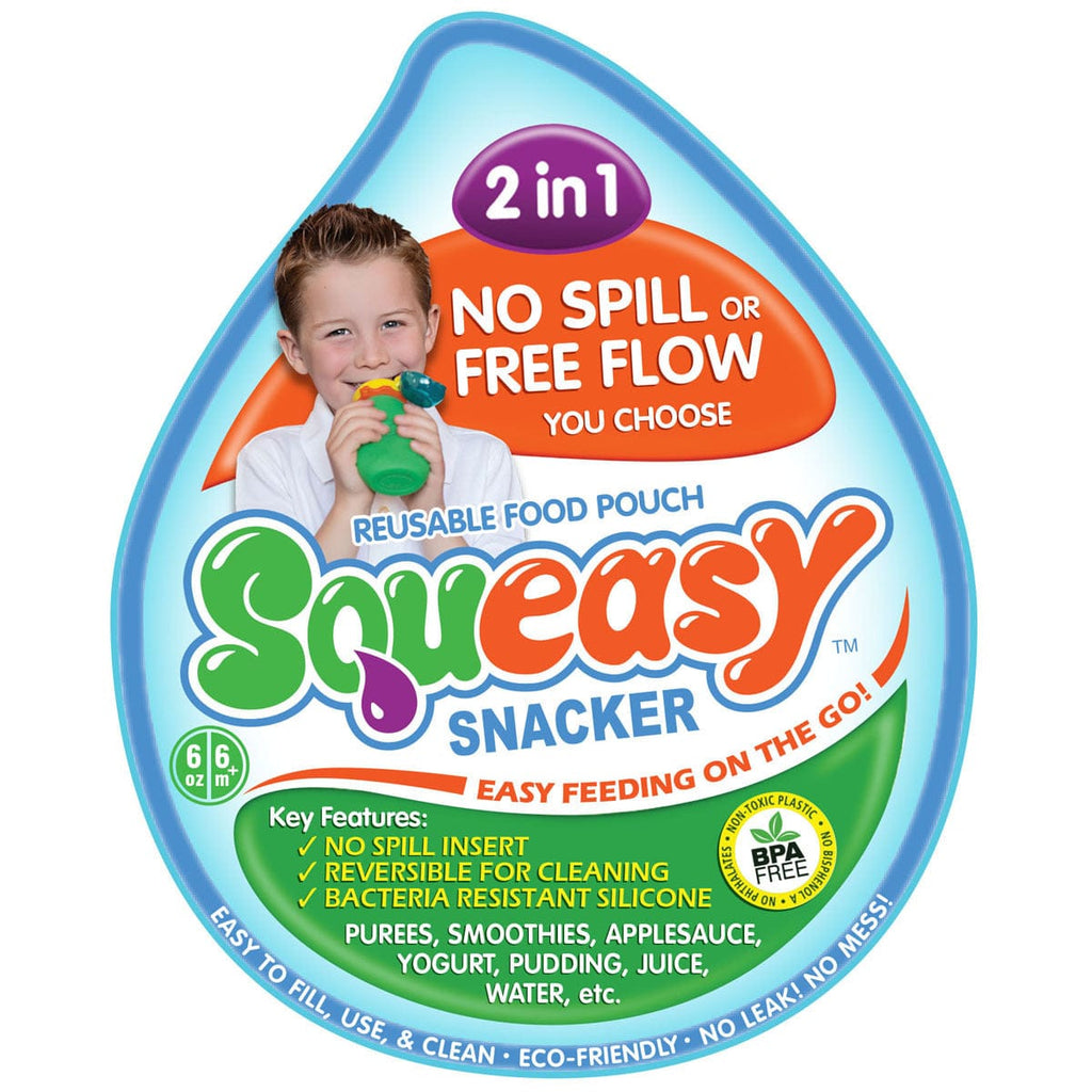 Squeasy Snacker Silicone Reusable Collapsible Bottle 180ml Squeasy Snacker Silicone Reusable Collapsible Bottle 180ml 