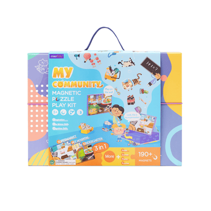 mierEdu My Community Magnetic Puzzle Play Kit mierEdu My Community Magnetic Puzzle Play Kit 