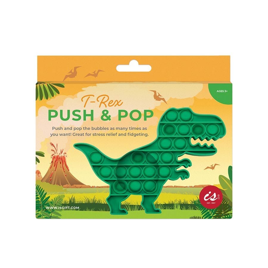 Push & Pop T-Rex Bubble Fidget Toy Push & Pop T-Rex Bubble Fidget Toy 