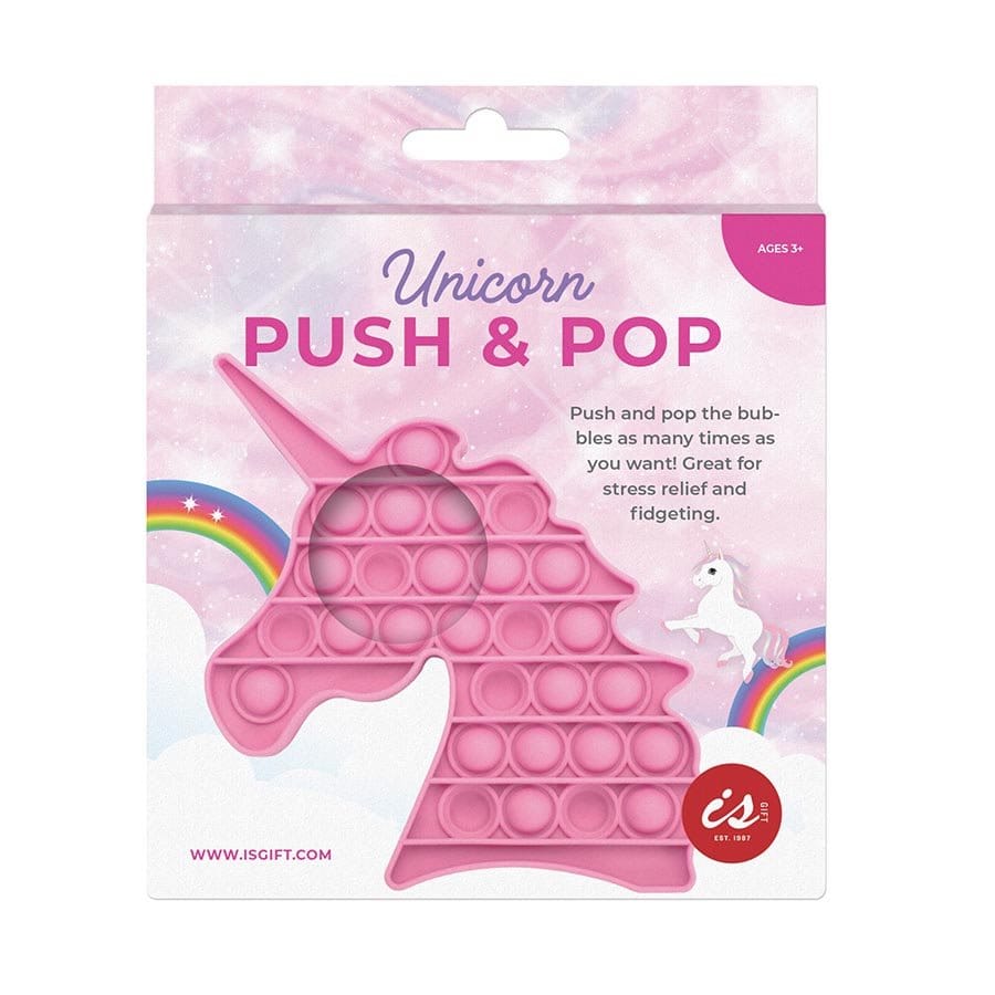 Push & Pop Unicorn Bubble Fidget Toy Push & Pop Unicorn Bubble Fidget Toy 
