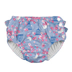 Snap Reusable Absorbent Swimsuit Diaper - Light Blue Songbird Snap Reusable Absorbent Swimsuit Diaper - Light Blue Songbird 