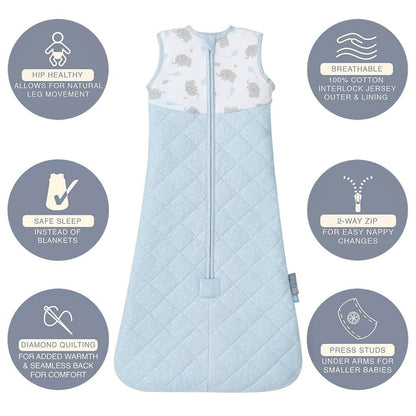 Living Textiles Smart Sleep Quilted Baby Sleeping Bag 2.5 TOG Living Textiles Smart Sleep Quilted Baby Sleeping Bag 2.5 TOG 