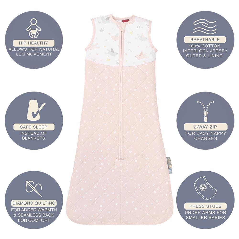 Living Textiles Smart Sleep Quilted Baby Sleeping Bag 2.5 TOG Living Textiles Smart Sleep Quilted Baby Sleeping Bag 2.5 TOG 