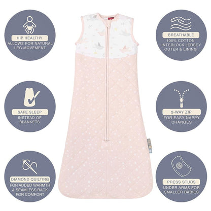Living Textiles Smart Sleep Quilted Baby Sleeping Bag 2.5 TOG Living Textiles Smart Sleep Quilted Baby Sleeping Bag 2.5 TOG 