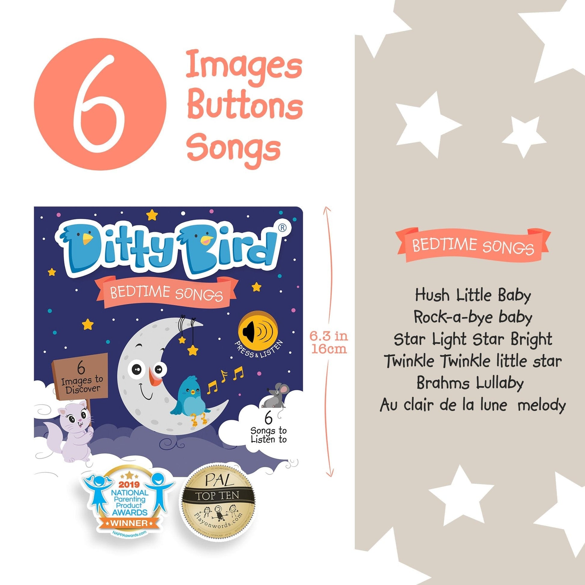 Ditty Bird Bedtime Songs Musical Book Ditty Bird Bedtime Songs Musical Book 