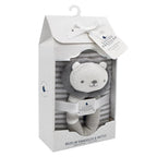 Living Textiles Austin The Lion Rattle & Muslin Gift Set Living Textiles Austin The Lion Rattle & Muslin Gift Set 