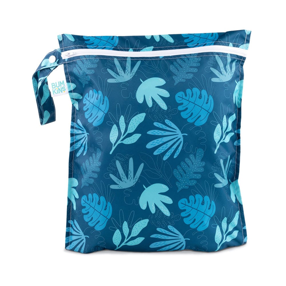 Bumkins Wet Bag - Blue Tropic Bumkins Wet Bag - Blue Tropic 