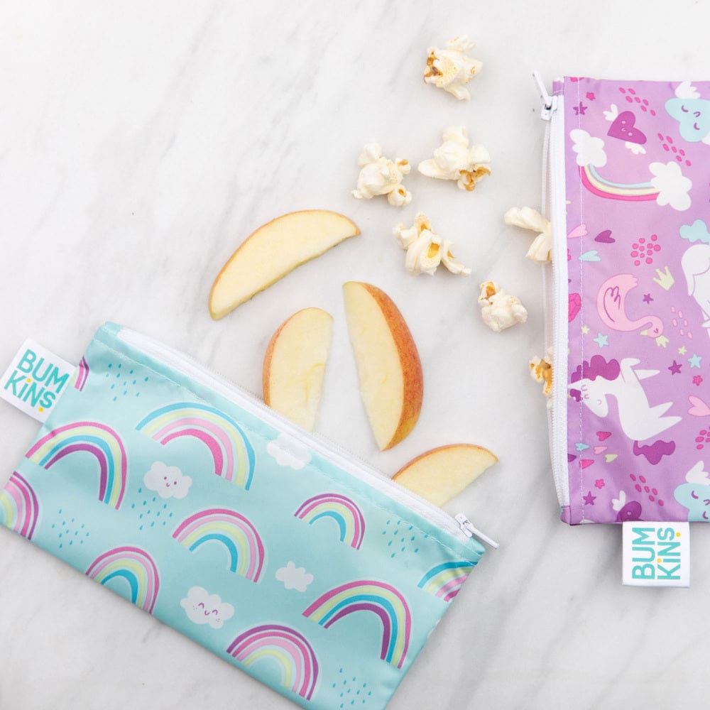 Bumkins Reusable Small Snack Bag, Set of 2 Bumkins Reusable Small Snack Bag, Set of 2 