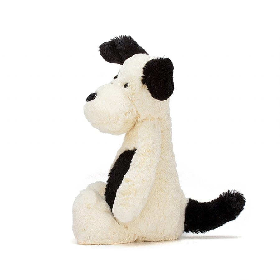 Jellycat Bashful Black & Cream Puppy Medium Jellycat Bashful Black & Cream Puppy Medium 